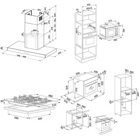 Resim Franke Inox 4lü Ankastre Set (Faber Stilo A60-FHNL 705XS-FSL 86 H Xs-Fsl 20 Mw Xs) 