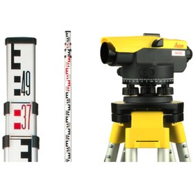 Resim Leica Na320 Optik Nivo Set Rtm01 Tripod Rmm 05 Mira 