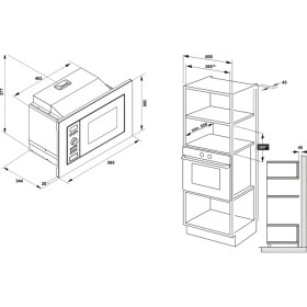Resim Hafele Eternal Mikrodalga Fırın Ankastre 20L Inox 