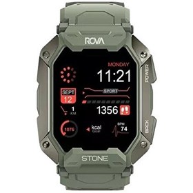 Resim Rova Stone Asker Yeşil Akıllı Saat 