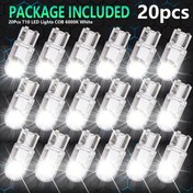Resim 20X Beyaz LED Ampuller, Süper Parlak 194 168 T10 W5W 2825 LED Işık Çipleri 6000K İç Aydınlatma için Yedek LED Ampuller 