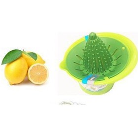 Resim Limon Sıkacağı Ev Tipi Plastik Biriktirme Hazneli Portakal Limon 