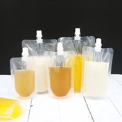 Resim 50 Adet 100ml/200ml/300ml/500ml Tek Kullanımlık İçecek Poşetleri, Şeffaf Ayakta Duran Torbalar, Gıda Uyumlu Sızdırmaz Taşınabilir Paketler - Ofis, Kamp, Okul ve Piknik için Çok Boyutlu Mutfak Organizasyon ve Saklama Aksesuarları 