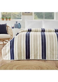 Resim Özdilek Prime Tek Kişilik Battaniye 155x215 -marine Line Bej Bej 