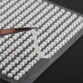 Resim Parti DIY Dekorasyon Akrilik Taklit İnci Sticker 3mm 4mm 5mm 6mm Diy kristal Kendinden yapışkanlı taşlı stikerler Grand Event 