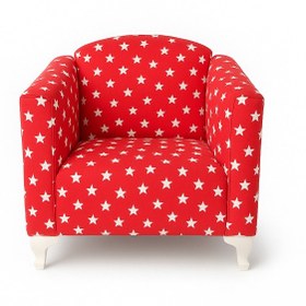 Resim Kırmızı Yıldızlı Ayaklı Çocuk Koltuğu Kırmızı 