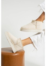 Resim Hugg Kalın Taban İçi Yünlü Bilekte Kısa Kadın Bot 001 