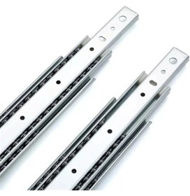 Resim Teleskobik 35MM Çekmece Ray Bilyeli Mobilya Dolap Rayı(35MM)(TAKIM)(KROM) 