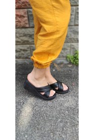 Resim Masis Kadın Siyah Belgio Dolgu Taban Terlik 0034 767 