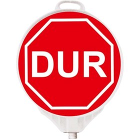 Resim Hayat Trafik Dur Yuvarlak Ultra Levha Tek Taraf Baskı 