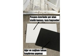 Resim Karmat Kedi Temalı Paspas, Kedili Paspas, Iç ve Dış Kapı Önü Paspası 