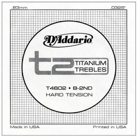 Resim D'addario T4602 Titanium Hard - Si - Tek Tel Klasik Gitar Tek Tel 