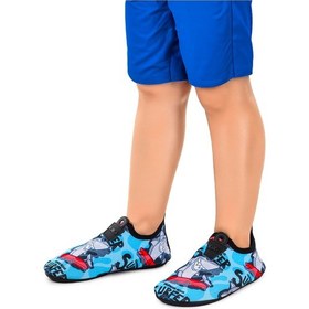 Resim Kiko Kids Surfer Havuz Plaj Erkek Çocuk Deniz Ayakkabısı 7561 Mavi Mavi 
