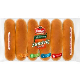 Resim Untad Ekmek Arası Sandviç Ekmeği 6'lı 360 G 