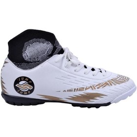 Resim Jump 28366 Merdane A-beyaz/gold Çoraplı Halı Saha 