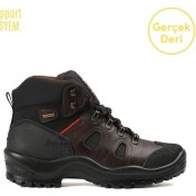 Resim Grisport Gerçek Deri Vibram Taban Waterproof Erkek Trekking Bot Ve Ayakkabısı 10662D5G Kahverengi 