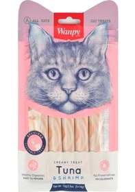 Resim Wanpy Ton Balığı & Karides Sıvı Kedi Ödülü 5 x 14 G 