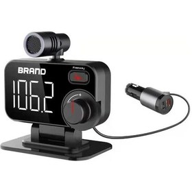 Resim Bt92 Araba Bluetooth Fm Verici Desteği Bluetooth Eller Serbest Arama / Qc3.0 Hızlı Şarj / Micro Sd Kart 