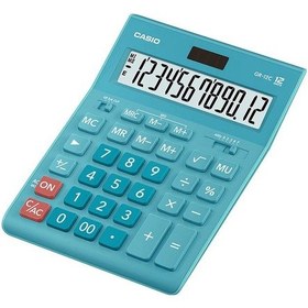 Resim Casio Gr-12C-Lb 12 Hane Mavi Masaüstü Hesap Makinesi 