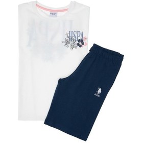 Resim U.s. Polo Assn. Kız Çocuk Beyaz Pijama Takım 50312453-vr013 Beyaz 