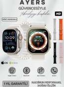 Resim Ayers 4 Kordonlu Spor ve Sağlık Sensörlü Yeni Nesil Watch 8 Ultra Ios Android Bluetooth T20 Akıllı Saat 