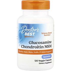 Resim Doctor's Best, Glucosamine(Glukozamin) Chondroitin MSM, 120 Veggie Caps 