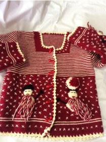 Resim Papatyam El Örgüsü Bebek Hırkası El Işi 
