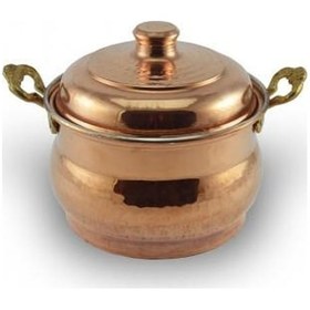 Resim Mini Güveç Şekerlik 10 Cm El Dövme Kırmızı Turna5829 