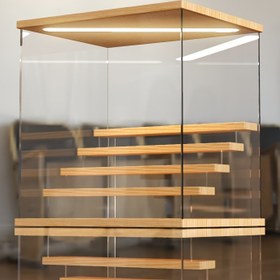 Resim Koleksiyonlar için Akrilik Vitrin - Aksiyon Figürleri, Modeller & Oyuncaklar için Toz Geçirmez Depolama Kutusu ve Standı, Koleksiyonlar için Sergi Kutusu 