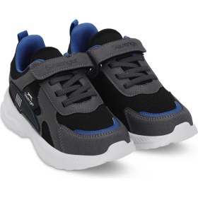 Resim Slazenger KEMBA Erkek Çocuk Sneaker Koşu & Yürüyüş Ayakkabısı Siyah / Koyu Gri 