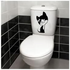 Resim TSC Wc Klozet için Kedi Sticker Yapıştırma Model5 