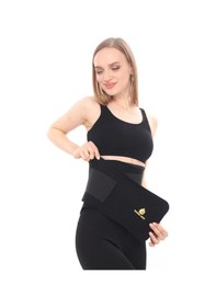 Resim Sh Mağazacılık Unisex Termal Terleten Siyah Bel Korse Kemer Siyah 