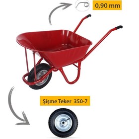 Resim Kanat Plus Demonte El Arabası Şişme 350-7 Ebat Teker 0.90 Mm Sac 