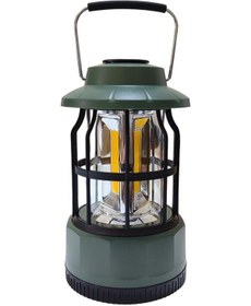 Resim Madfox Brand Glamping Kamp Lambası 400 Lümen Yeşil Renk Pilli Yeşil 