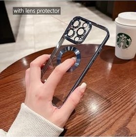 Resim Tecno Spark 8 PRO Kılıf Logo Yeri Açık Kamera Lens Korumalı Renkli Kenarlı Şeffaf Silikon ile uyumlu 