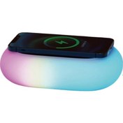 Resim K31 Kablosuz Şarj Cihazı Rgb Gece Lambası 