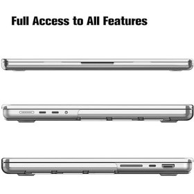 Resim Novstrap Apple Macbook Pro 16 İnç M4/pro/max A3186 A3403 İle Uyumlu Kılıf Sert Parlak Koruma Kapak Şeffaf 