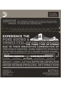 Resim D'addario Ehr370 Half Rounds. Medium Takım Tel Elektro Gitar Teli 