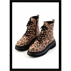 Resim Bambi Leopar Süet Kadın Bot & Bootie K02590030602 