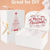 Resim 10 Adet, Büyük Her Şey Dahil Noel Hediye Kutusu, Kurdeleli Hediye Paketleme Kutusu, Hediye Saklama Kutusu, Tatil Malzemeleri, Doğum Günü Parti Malzemeleri, Düğün Hediye Kutusu, Düğün Malzemeleri 