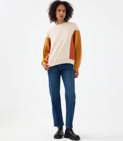 Resim Loft Comfort Straight Comfort Fit Lacivert Kadın Jean Pantolon Lf2037063 Lacivert 
