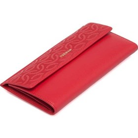 Resim Tergan Kırmızı Deri Kadın Cüzdan - S1cb00005793-d39 Kırmızı 