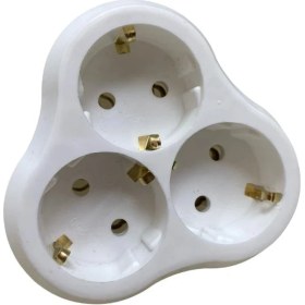 Resim Topraklı 3 Lü Priz Yonca Golyat 