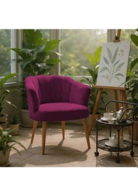 Resim Azra Mobilya Papatya Babyface Kumaş Modern Berjer Koltuk 13 Renk Seçeneği - Bordo Bordo 