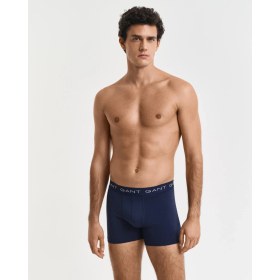 Resim Gant Erkek Lacivert Slim Fit Logolu 3'lü Boxer 900023004.410 