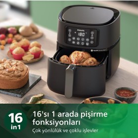 Resim Philips Rapid Air Teknolojili Airfyer, 16 In 1 Xxl 7,2 L Aile Boyu Kapasite - YENİ 