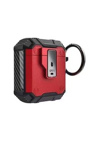 Resim Mobilefix Apple Uyumlu AirPods Airbag 35 Darbelere Karşı Dayanıklı Düğmeli Kılıf-kırmızı Kırmızı 