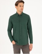 Resim Pierre Cardin Erkek Yeşil Gömlek Desenli 50292106-vr054 Yeşil 