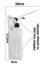 Resim Palex Dezenfektan Dispenseri Kol İle Kullanım 1000ML Kapasite Şişe dahil-PWR-57 