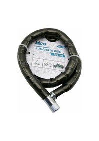 Resim Dayanıklı Motor Bisiklet Kilidi 22 Mm Çelik Halat 100 Cm Uzunluk 